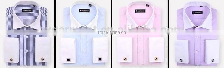 ZX OEM Mens Dress Shirts Italian style mens shirt with custom label