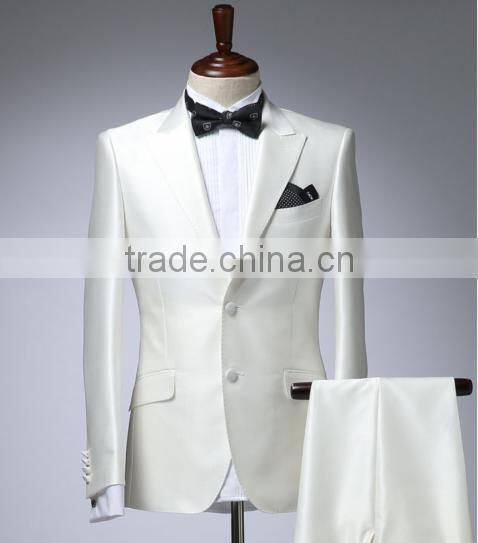 2016 Gentleman Style Custom Made Men Suits Tailor Suit Blazer + Pants for Wedding