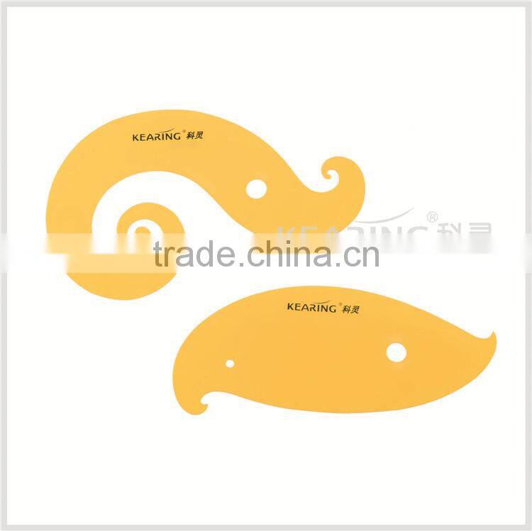 Kearing plastic Underdress Curves ruler 2 pieces in 1 set french curve for dressmaking pattern making#1302s