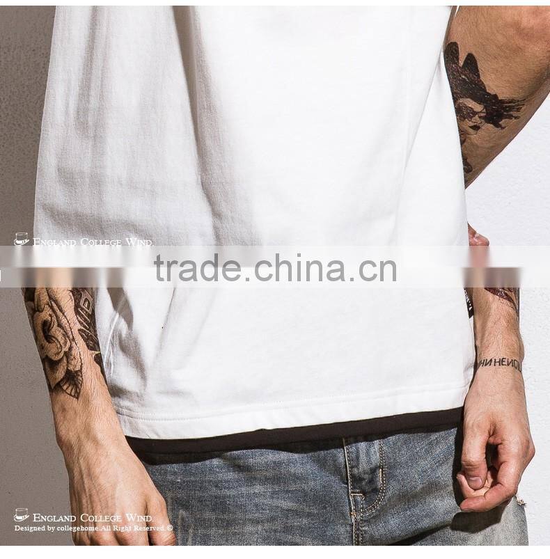 XX T312 Hot Sale Custom Printed Cotton White O-neck T-shirt Mens