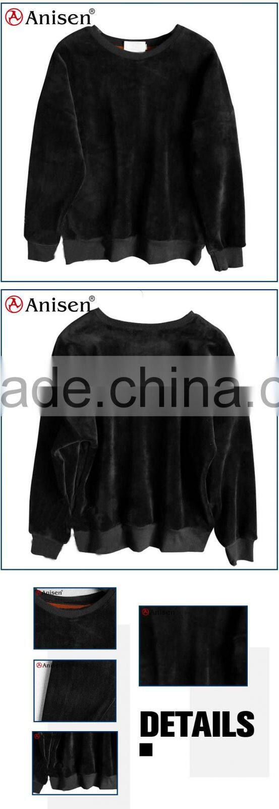 hot wholesale custom velvet women hoodies