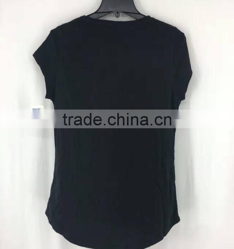 women cotton lace t-shirt stock lot