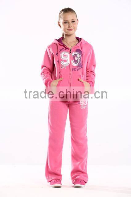 2015 latest design cheap fleece sets wholesale childrens clothes for girl