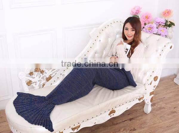 Wholesale Crochet Animal Adult TV Mermaid Tail Blanket