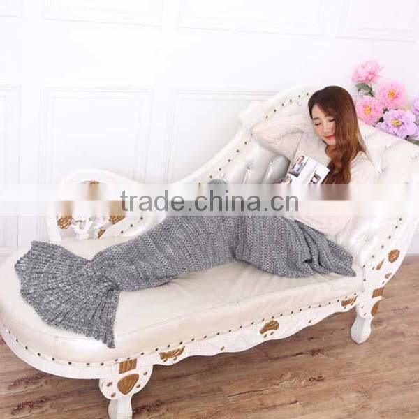 Wholesale Crochet Animal Adult TV Mermaid Tail Blanket