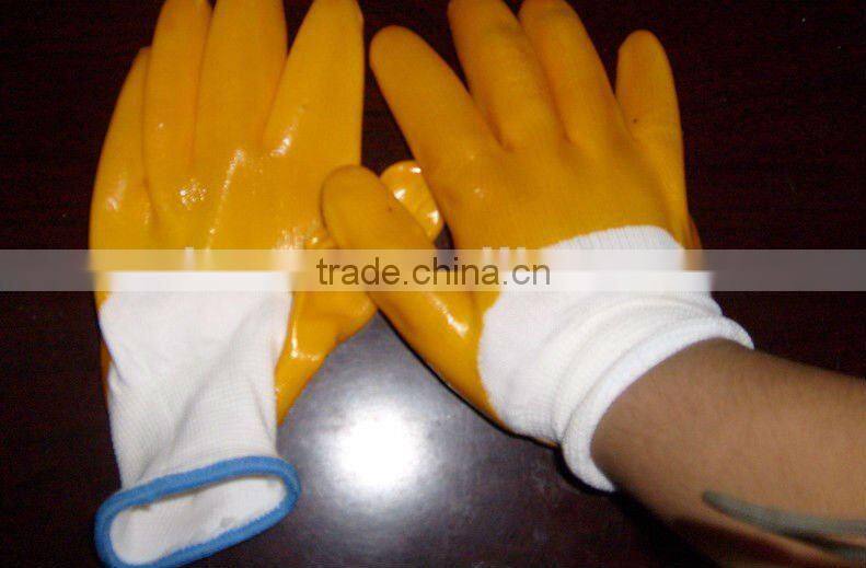 nitrile coated cut resistant glove for industrial work place