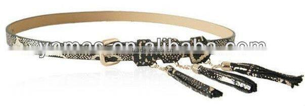 latest fashion fancy cow leather belts