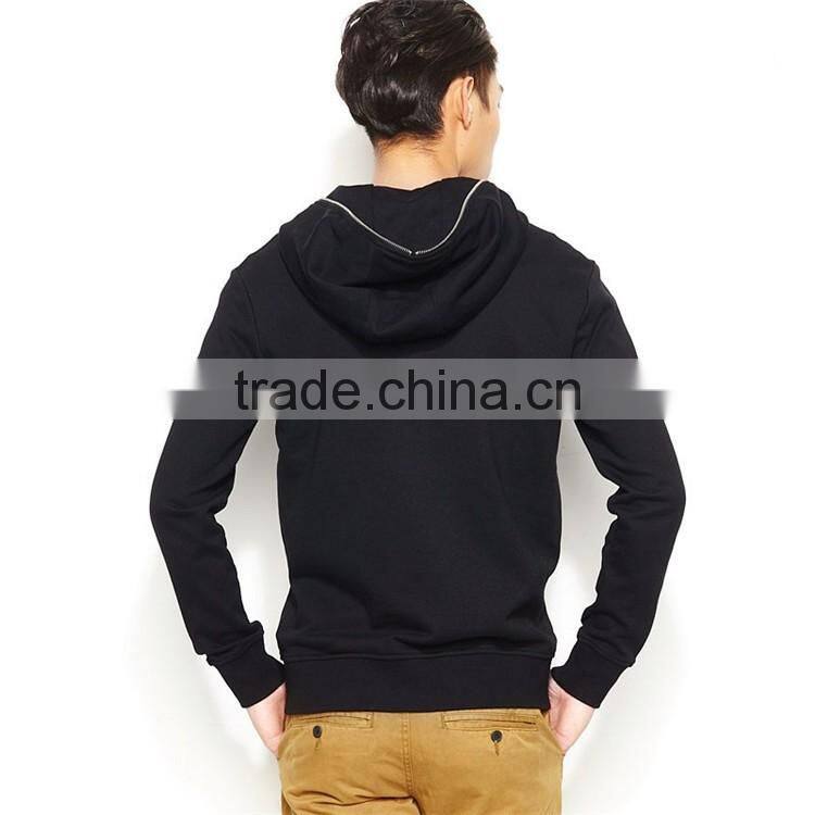 Custom cheap fitness hoodies thin fleece zip up hoodies men