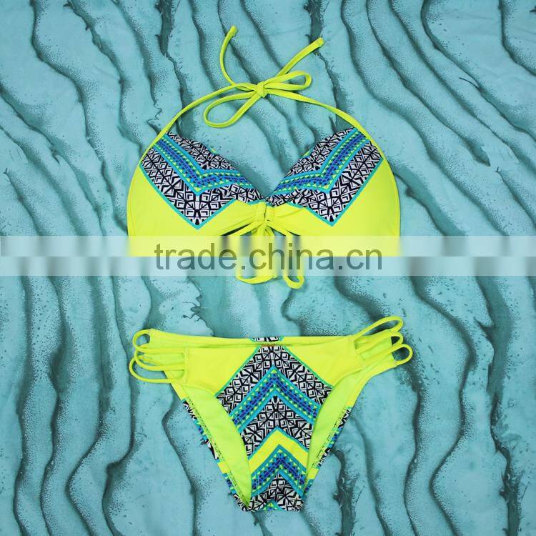Triangle Cups Bikinis Hot Sex Swim Suits Ladies Swimwear 2017