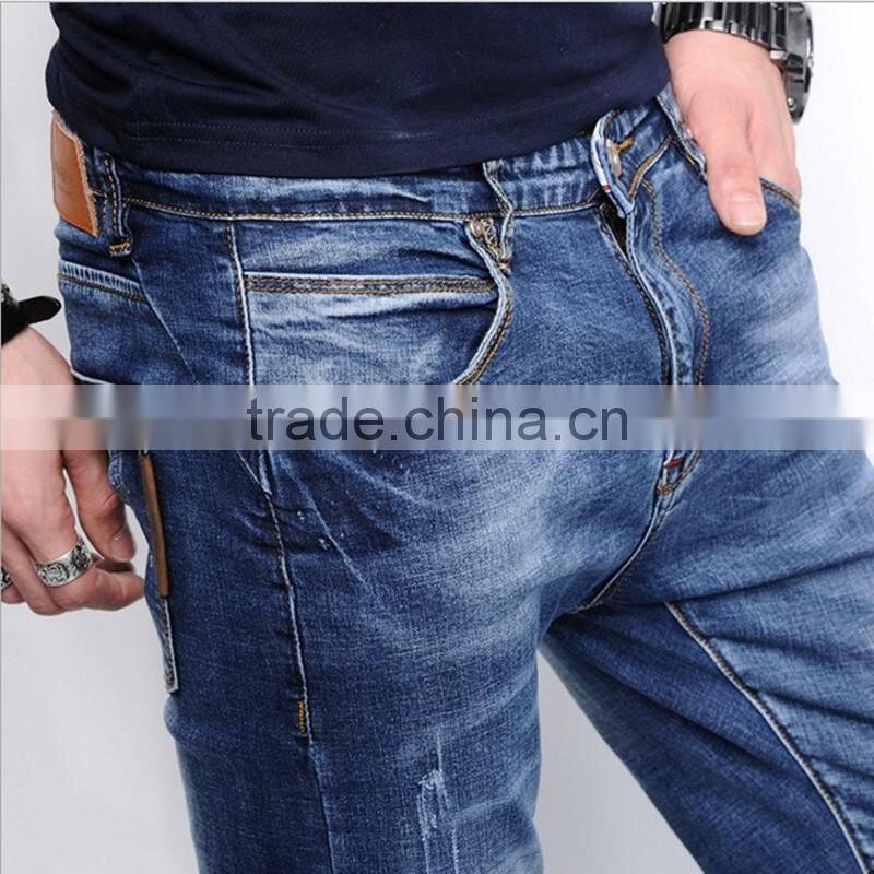 2016 New Man Denim Jeans Pants With Custom Fabric Color