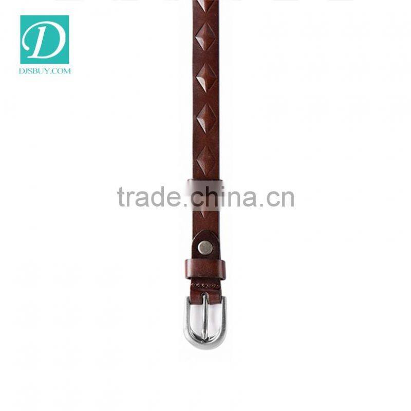 Black Colors Belts for Women Alloy Pin Buckle Genuine Leather Strap Casual Striped belt