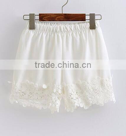 EY0612P Summer Ladies 2017 Classics Shorts With Lace Hem