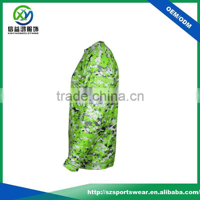 2017 New design quick dry and moisture printing long sleeve t shirt