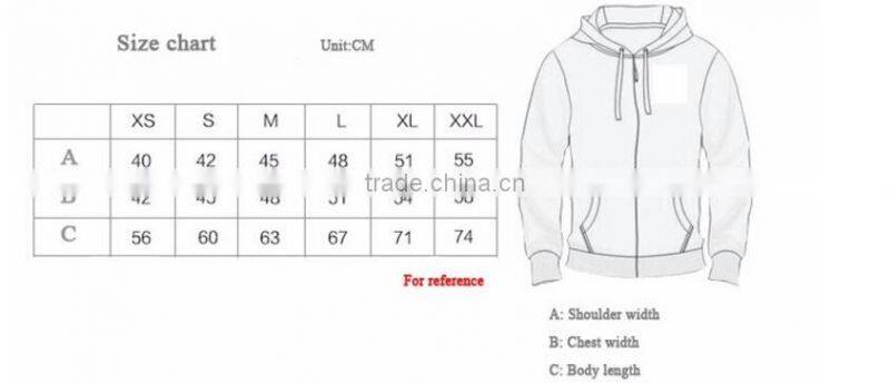 OEM Manufacturer Custom Size Plain cotton zipper jacket hoodies