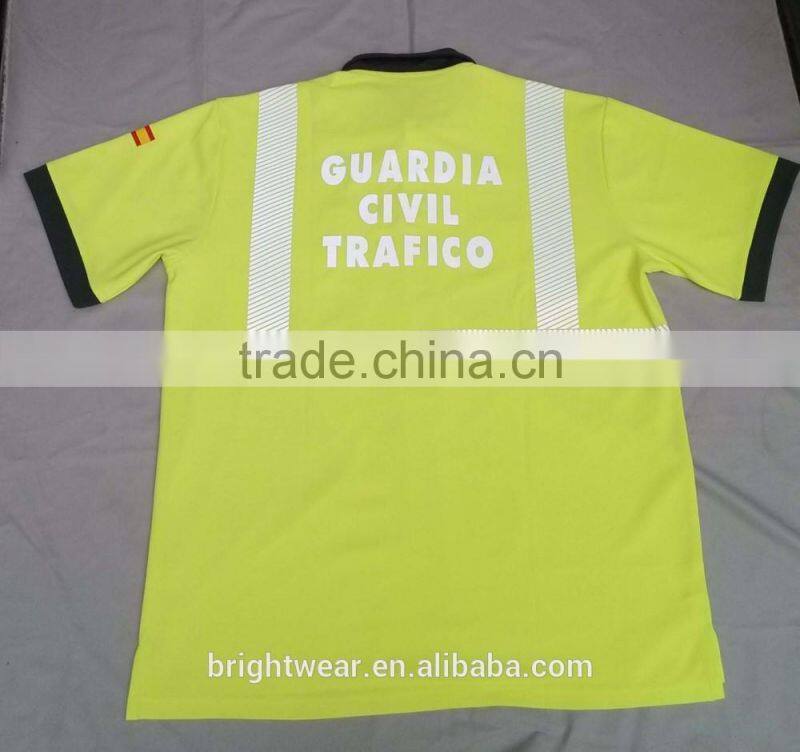 Relfective logo reflective letters reflective words be heated on polo shirt for Spain market