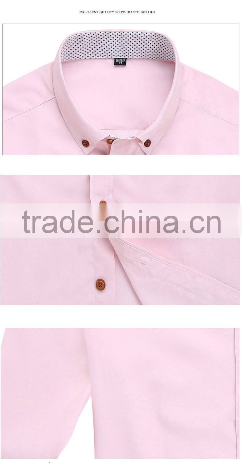 High quality customise 2016 new arrival cheap mens uniform office shirt with private logo