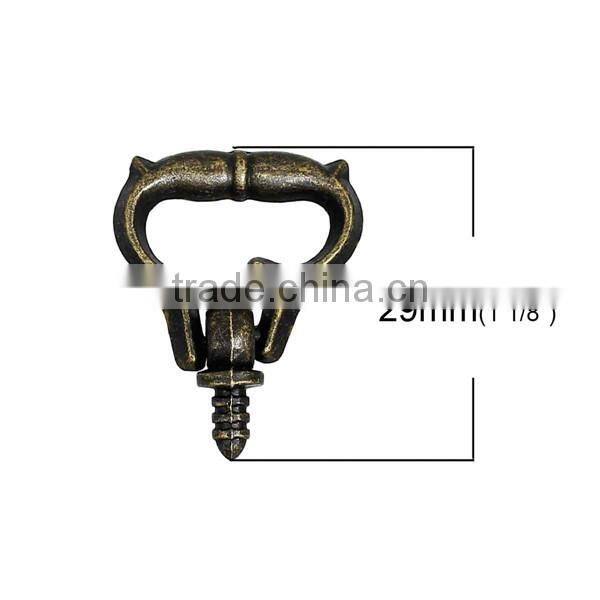 Wholesale Iron Based Alloy Antique Bronze Jewelry Wooden Box Pull Handle Knobs