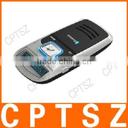 Solar Panel Bluetooth Hands-free Car Kit with FM Transmitter