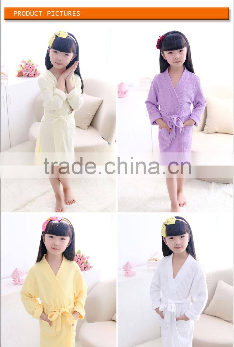 turkish baby children orange short thin waffle franc franc bathrobe