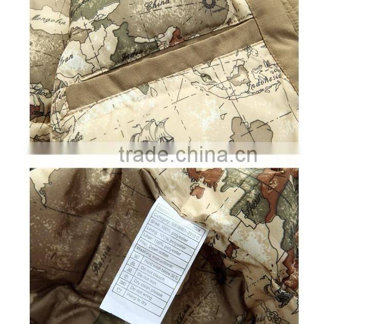 Custom LOGO Winter Heavy Hollow-cotton Padding Windcheater Jacket