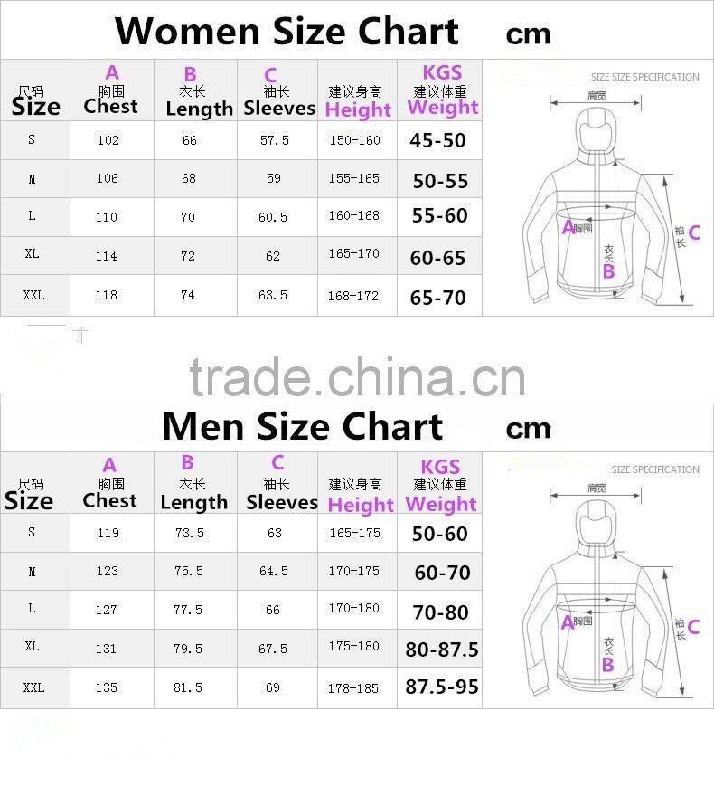 2016 UNISEX 3 in 1 water proof winter coats