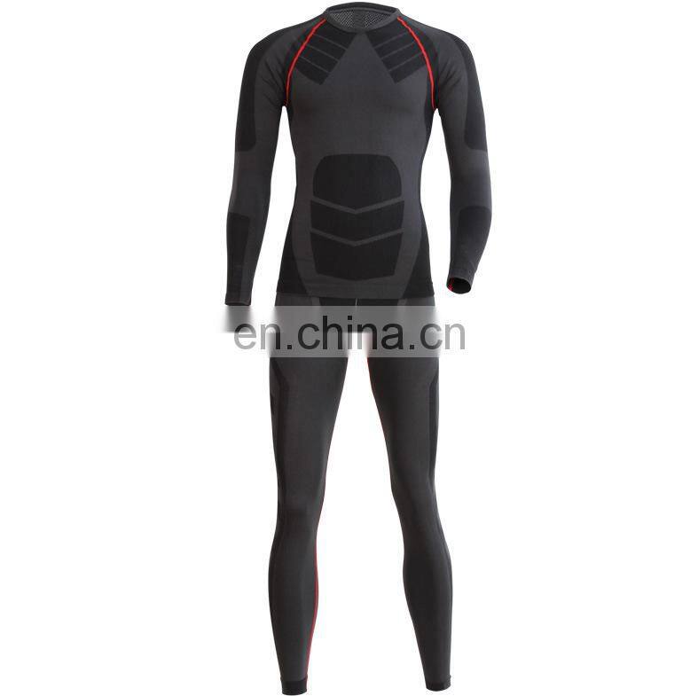 Men Elastic Compression Quick-Drying Tight Clothes Long Sleeve Suit