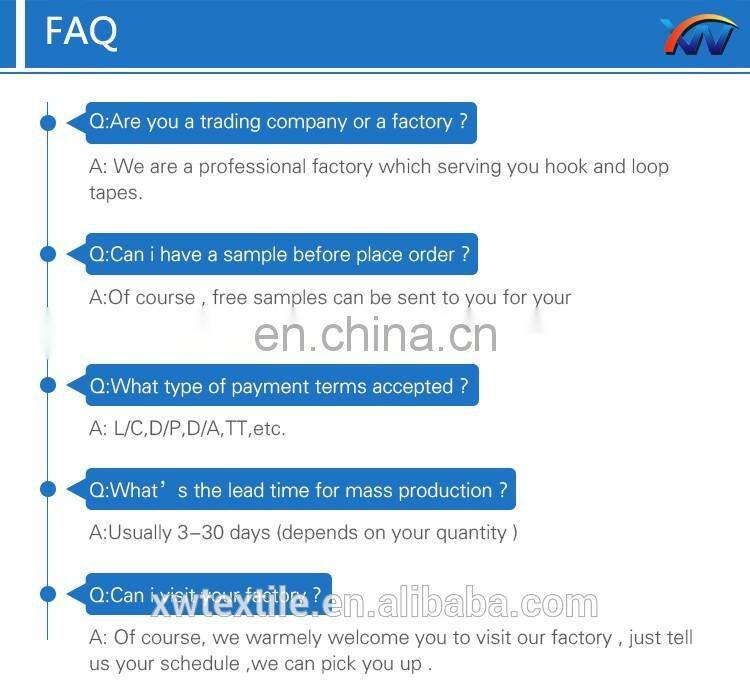 Wholesale back to back double side hook and loop, fastener tape from OEM factory