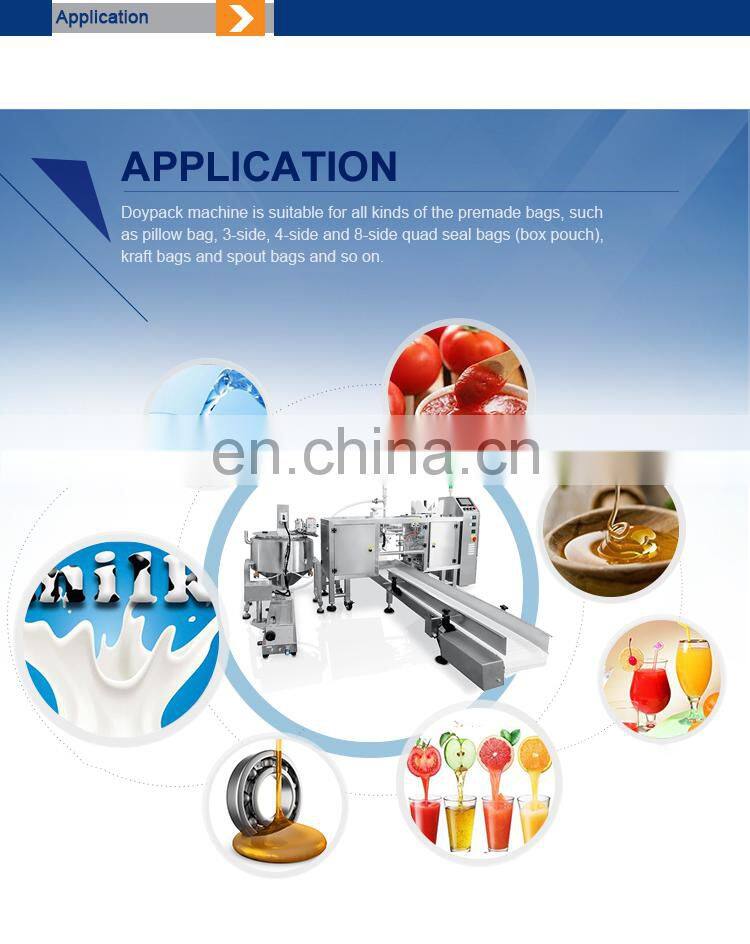 High Quality PLC Mitsubishi Mineral Water Pouch Packing Machine Price with Hopper