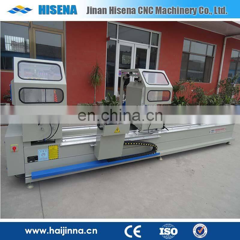 double head mitre saw Aluminum window frame