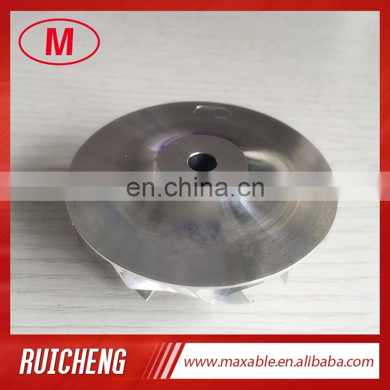 TA31 46.41/60.25mm 6+6 blades 409096-0013 billet/milling/aluminum 2618 compressor wheel for 444836-0001/452064-0001/465103-0002