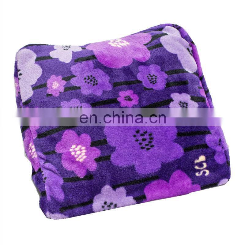 2 in 1 travel soft flannel custom travel blanket office air support pillow mink blanket throw
