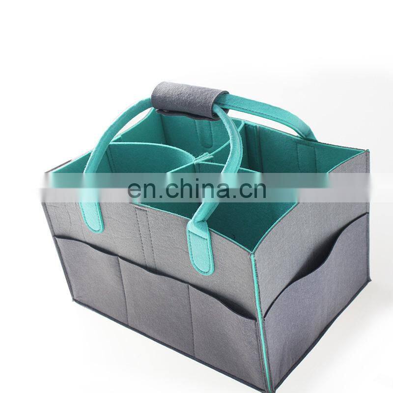 New design handmade nursery felt organizer diaper bag