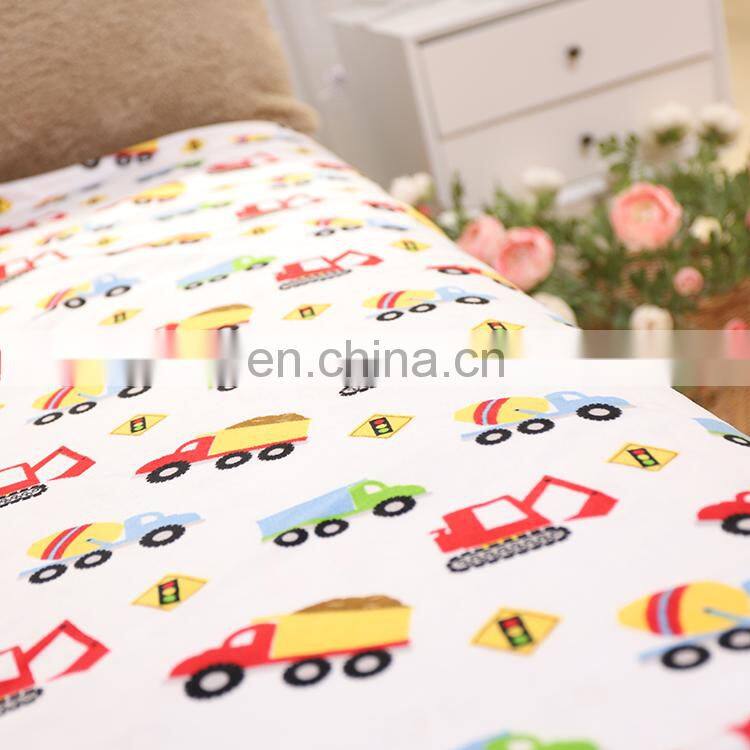 Custom cartoon design soft minky sherpa throw bed sofa blanket