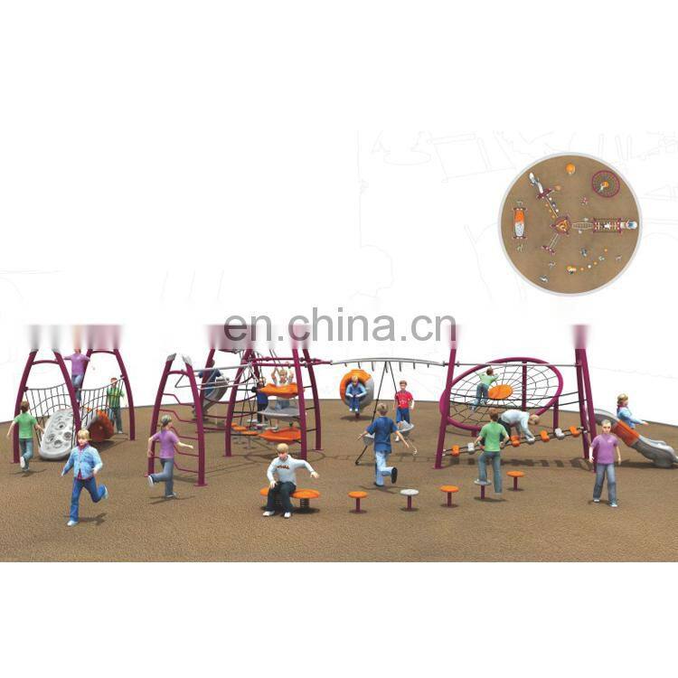 Climbing rope net frame