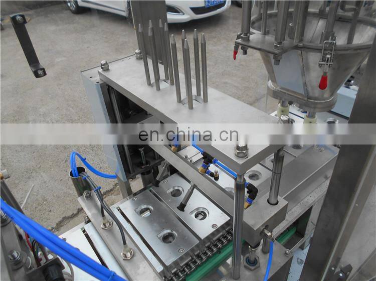 2018 New product coffee capsule manufacturing equipment, nespresso kcup coffee capsules filling machine