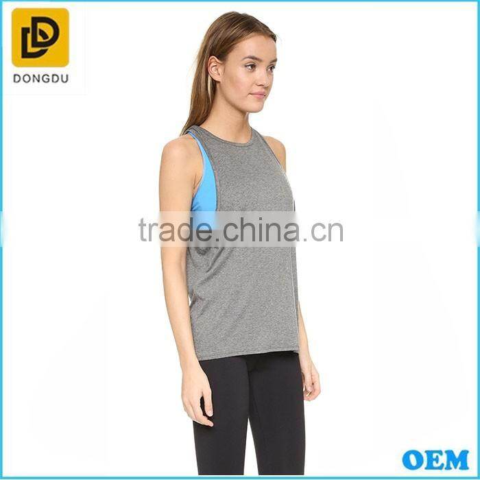 2016 custom New fashion girls sports yoga plain crop tops