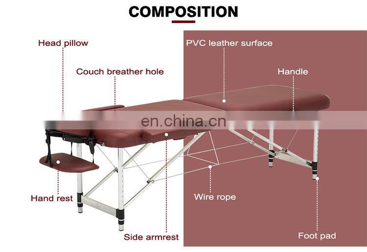aluminum folding massage table Portable Massage Table Massage Bed foldable