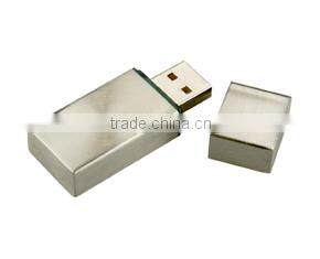 Wholesale metal USB 2.0 32GB rectangle USB flash drive made in China