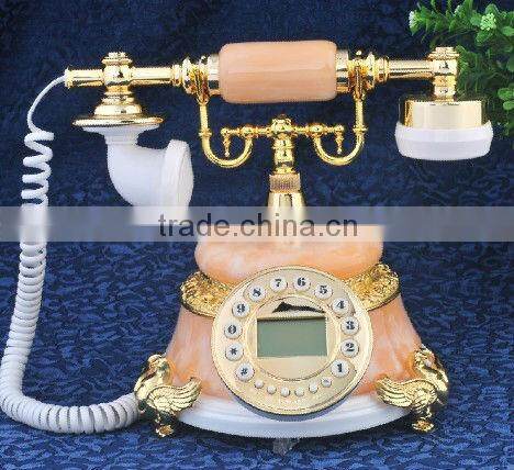 Beautiful marble antique telephone for home decoration