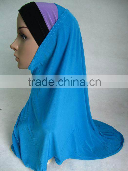 A560 fashion TWO PIECES elastic MUSLIM lycra HIJAB