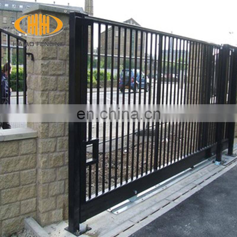 Cost - effective galvanized & black powder coating iron gates sliding prices