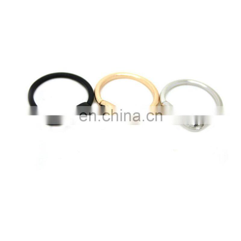 Alloy 8 Words Gold color /Silver /Black Ring Jewelry Accessories