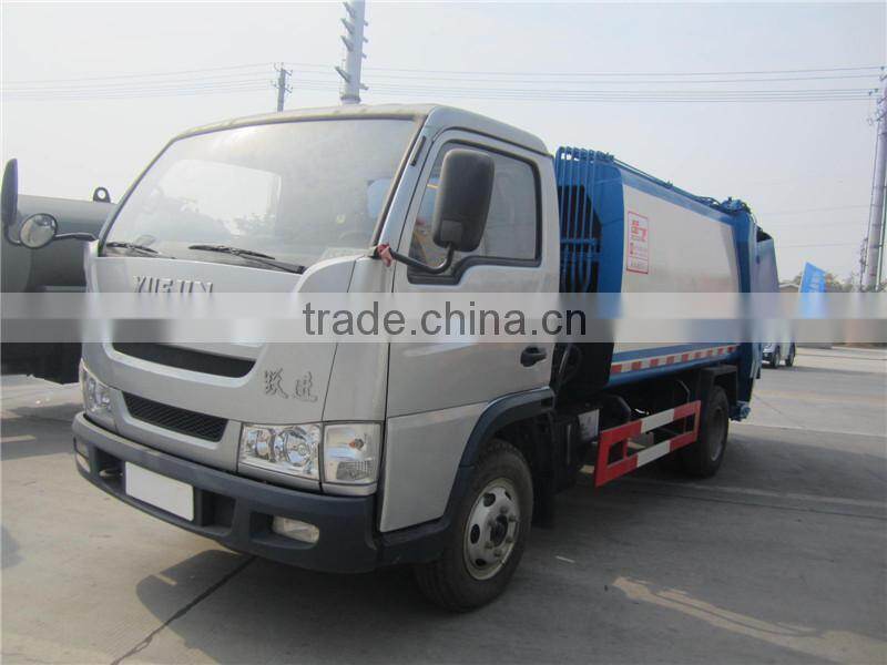 Yuejin 5m3 mini garbage truck