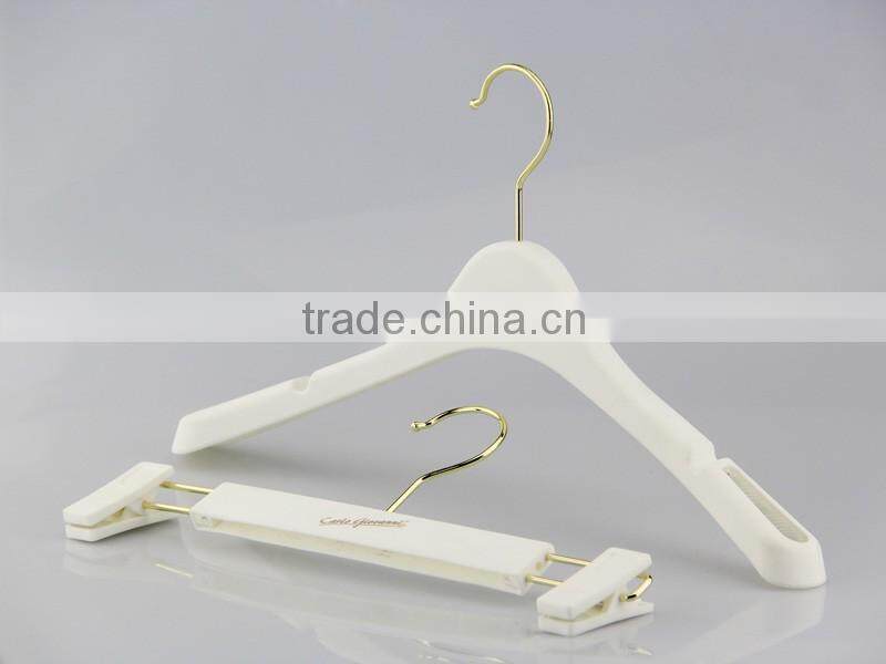 HA7002 hot sale fashionable plastic top hanger and pants hanger