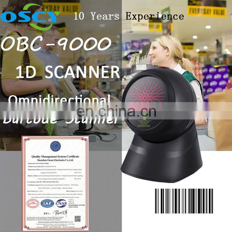 High speed RS232/USB/PS2 1D Omnidirectional Laser Scanner