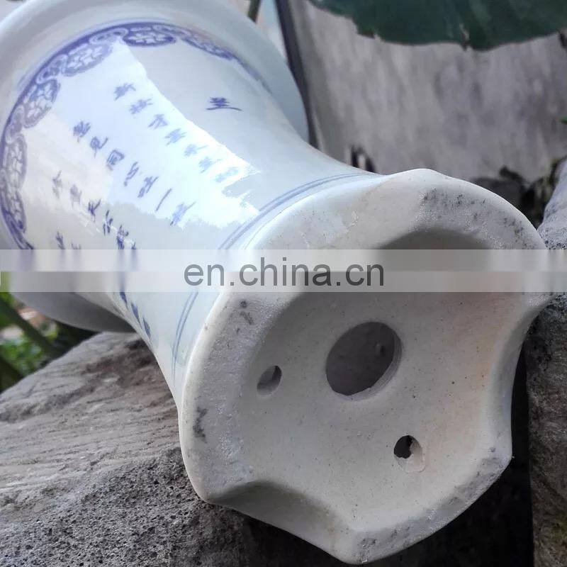 Wholesale Jingdezhen High Temperature Blue And White Porcelain Planter Pots For Orchid