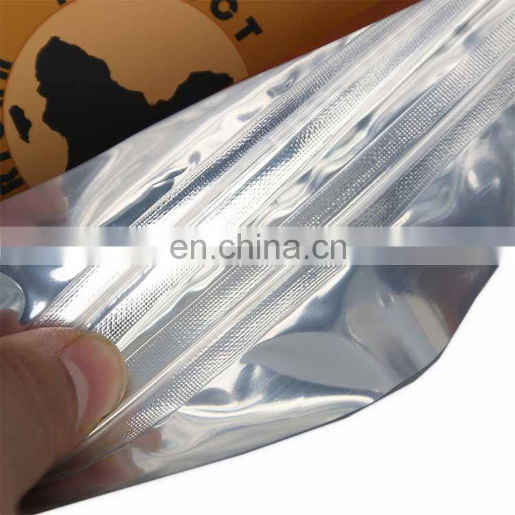 Stand up Custom Printed Logo Aluminum Foil Laminated Mylar Zip Lock Plastic Food Powder Spices Bags