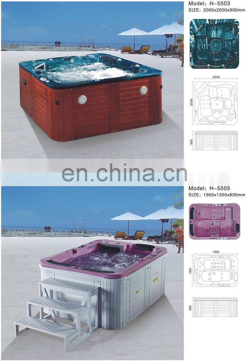 outdoor luxurious whirlpool massage bathtub, jaccuzi spa tub