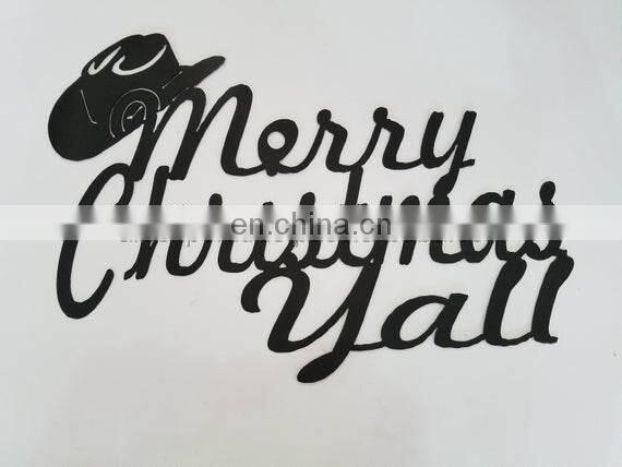 Christmas metal wall art