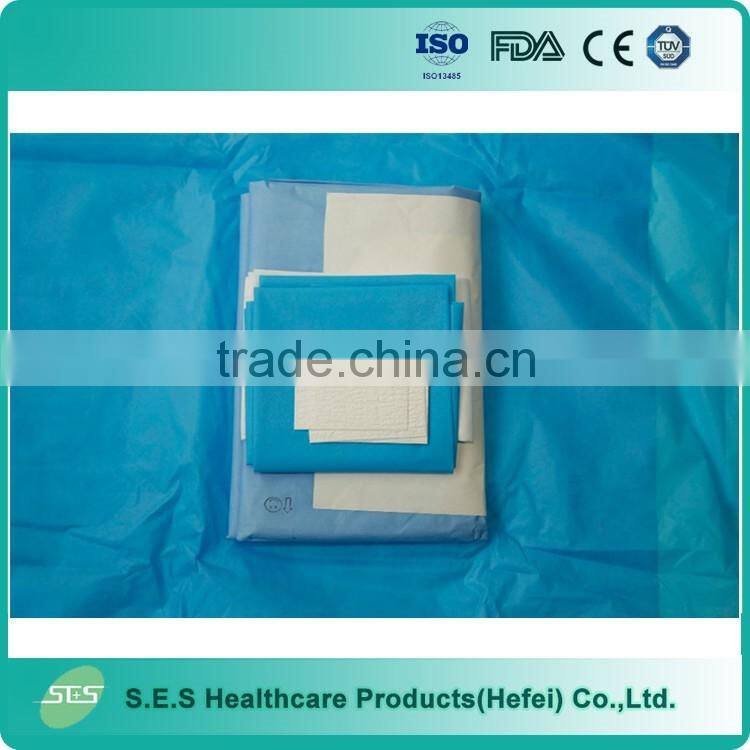 China Golden Supplier Disposable Sterile Caesarean Drape Pack / Surgical Operation Packs